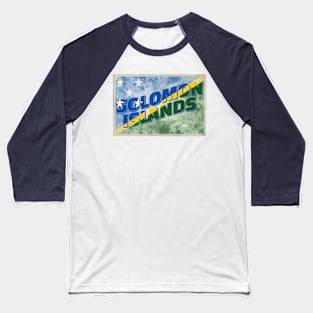 Solomon Islands vintage style retro souvenir Baseball T-Shirt